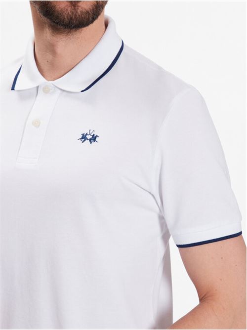 MAN POLO S/S 30/1 COTTON PIQUE LA MARTINA | BPMP04-PK031/00001